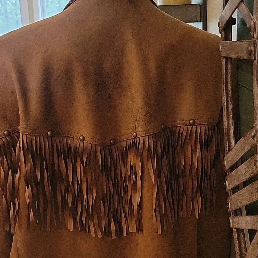 Free People We The Free Knox Vegan Fringe Leather Jacket - Picture 7 of 16